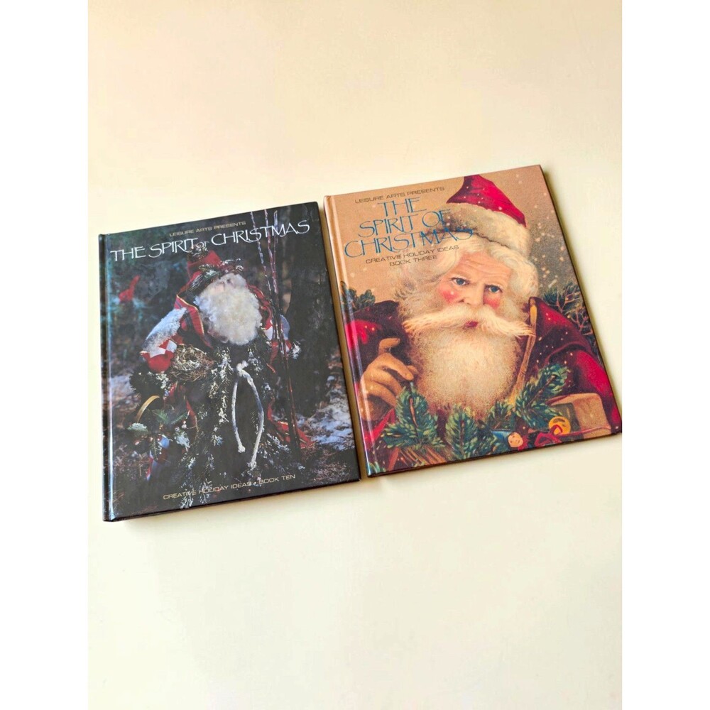 Leisure Arts The Spirit of Christmas Hardcover Illustrated Craft Book 3 And 10